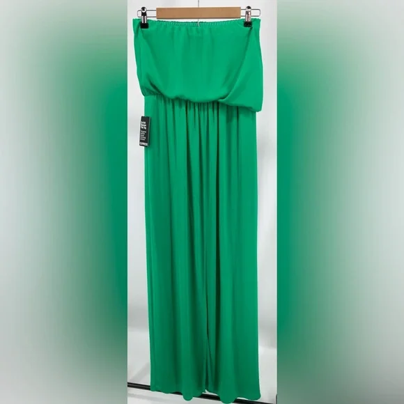Green Strapless Dress from Express